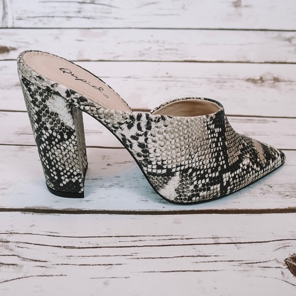 Snake Print Mules - Picture 5 of 8